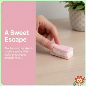 Sandwich Cookie Chậm Ngòi Phát Triển Đầy Màu Sắc Rắc Đồ Chơi Thực Tế Cho Trẻ Em Giảm Căng Thẳng Đảng Túi Chất độn