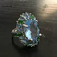 MIC _ Luxury Women Faux Emerald Aquamarine Flower Ring Quà tặng trang sức tiệc cưới