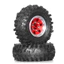 4 51mm 7mm Hex Beadlock Bánh xe kim loại Vành 1.0 "Lốp cao su Bộ lốp cho Traxxas 1 / 18 Trx-4m Defender Bronco 1 / 24 Trục Scx24 Fms24