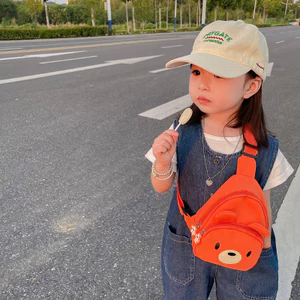 Trẻ Em Ngực Túi Hoạt Hình Dễ Thương Gấu Túi Bé Trai Nhẹ Túi Đeo Vai Cô Gái Nhật Bản Túi Đeo Vai Nhỏ Đồng Xu