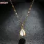HFSHY Thời Trang Phong Cách Hoa Vàng Nelace Sang Trọng Cổ Điển Mặc Hàng Ngày Đảng Xương Đòn Dây Xích Nelaces Cho Nữ Trang Sức VN