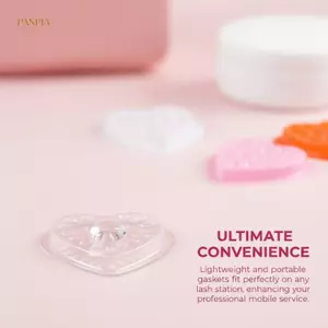 PNPIA- Giá đỡ keo dán mi dùng một lần Pallet 100 chiếc Miếng đệm Lint Hỗ trợ nối mi miễn phí để sử dụng làm đẹp chuyên nghiệp