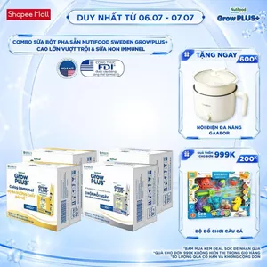 Combo 2 Thùng 24 hộp SBPS GrowPLUS+ Cao lớn vượt trội 110ml + 2 Thùng 24 hộp SBPS GrowPLUS+ Sữa Non Immunel 110ml