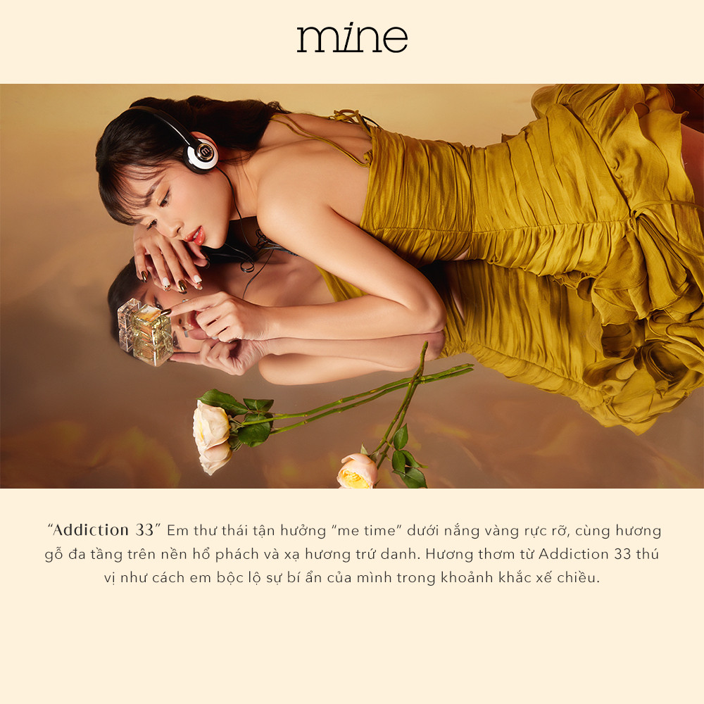[TẶNG MẶT NẠ Ủ TÓC 490k] Nước Hoa Mine Addiction 33 Hương Gỗ Trầm Ấm Và Hỗ Trợ Lưu Hương Đến 8 Tiếng 30ml
