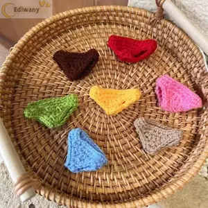 Quần lót dệt kim búp bê EDIWANY, Quần áo thời trang búp bê dệt kim bằng vải cotton PP, Quần lót búp bê đa phong cách cho búp bê cotton 10cm / cho búp bê động vật 13cm