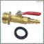 RV Winterize Blowout Adapter Bộ Tưới Nước Mùa Đông Thổi Bộ Chuyển Đổi Cho 1 / 4In Kết Nối Nhanh Cắm 3 / 4In GHT Vườn Vòi