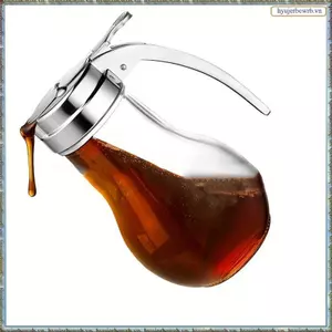 Bình xi-rô thủy tinh, Không có thiết kế nhỏ giọt cho xi-rô phong, Hộp đựng mật ong, Hộp đựng xi-rô an toàn cho máy rửa chén