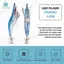 1 Màu Xanh Nhấp Nháy LED Mồi Câu Cá Đèn Flash 10cm Jig Tôm Mồi Câu Cá Đêm Mồi