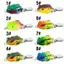 Luya 2.5cm 3g Mini Thunder Frog Móc đôi Mồi mềm có tiếng ồn Sequin để câu cá FSI