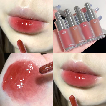 Bán chạy Cappuvini Cappuvini Lip Essence Lip Gloss Water Gloss Mirror Lip Glaze Toot Lip Hold Makeup Not Easy to Stick Cup White Lip Gloss