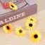 100 Chiếc Đầu Hoa Hướng Dương Nhân Tạo Little Daisy Gerbera Để Trang Trí Tiệc Cưới (Vàng & Cà Phê)
