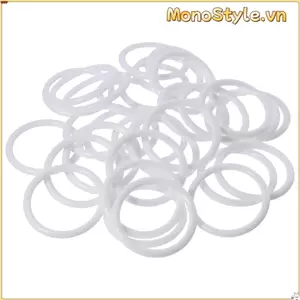 MONOSTYLE 30 Chiếc Nhẫn Trắng Vòng Tròn, 60 Mm Dreamcatcher Dreamcatcher Nhẫn Vòng, Nhẫn Nhựa Vòng Tròn Nhựa Trắng Dream Catcher Vòng Tròn Cho Dream Catcher Tiếp Liệu