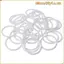 MONOSTYLE 30 Chiếc Nhẫn Trắng Vòng Tròn, 60 Mm Dreamcatcher Dreamcatcher Nhẫn Vòng, Nhẫn Nhựa Vòng Tròn Nhựa Trắng Dream Catcher Vòng Tròn Cho Dream Catcher Tiếp Liệu