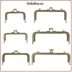 ORDOBOX Ví Khung Kiss Clasp, Kim Loại Vintage Ví Khóa Khung, Túi Mini Túi Phần Cứng Kiss Khóa Túi Làm