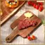 Bảng bít tết đa năng bằng gỗ có dây treo-Máy cắt bánh mì & bánh mì-Pizza Khay bao gồm bằng gỗ