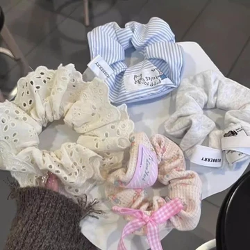 Scrunchies lụa cột tóc màu pastel trơn cao cấp Acantha- Dây buộc tóc scrunchie set dễ thương sang trọng