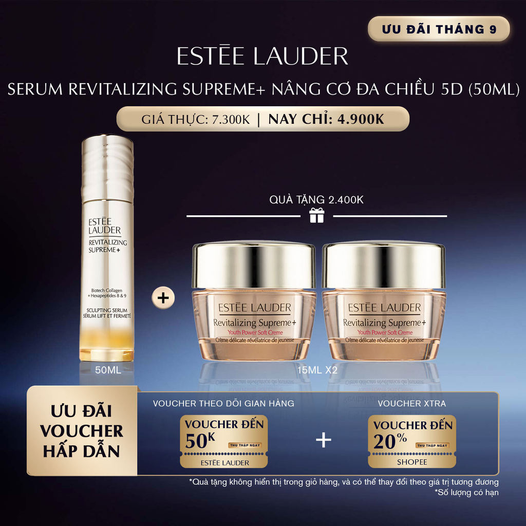 [MỚI] Tinh chất nâng cơ Estée Lauder Revitalizing Supreme+ Sculpting | Phù Hợp Mọi Loại Da | 50ml