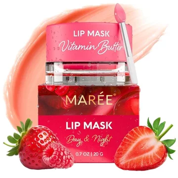 Mặt nạ môi MAIRE, Son dưỡng môi dưỡng ẩm ban đêm Thích hợp cho môi cực khô-Contains Hyaluronic Acid và Vitamin C Lip Balm C JSC0