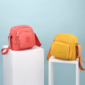 Women's Korean-Style Canvas Shoulder Bag – Water-Resistant, Mini