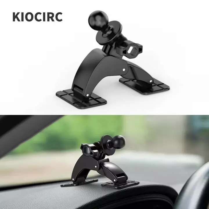 Giá đỡ ô tô đầu bi KIOCIRC, Giá đỡ điện thoại đế dính kép xoay 360 độ, Giá đỡ điện thoại di động có thể điều chỉnh tự dính đa năng 17mm Giá đỡ hỗ trợ