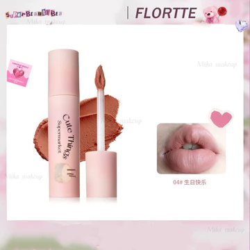 FLORTTE Son Môi Floralia Quaintly Kem Đẹp Môi Bùn Kem Dưỡng Môi Son Dưỡng Môi Kem Dưỡng Trắng Bùn Men Son Môi