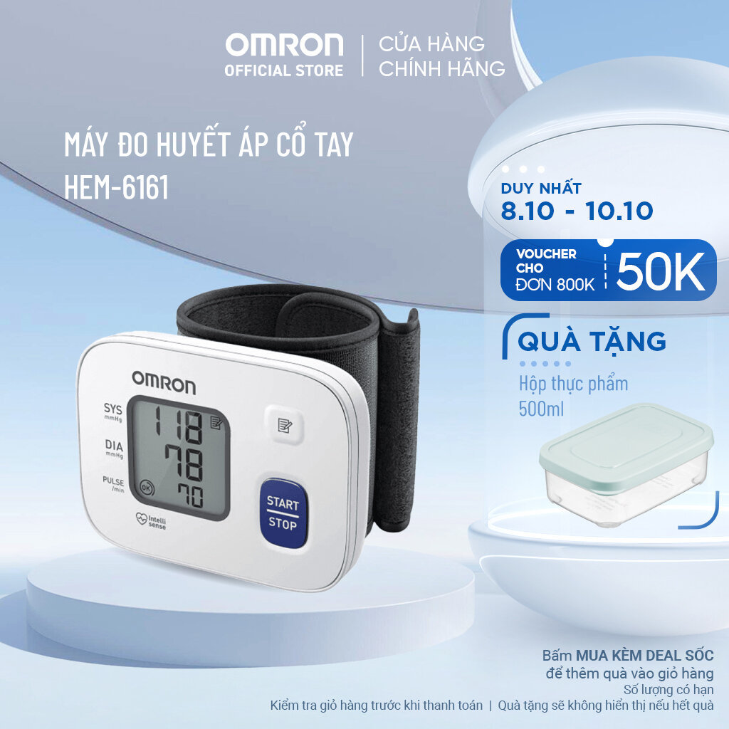 Omron Wrist Blood Pressure Monitor HEM-6161