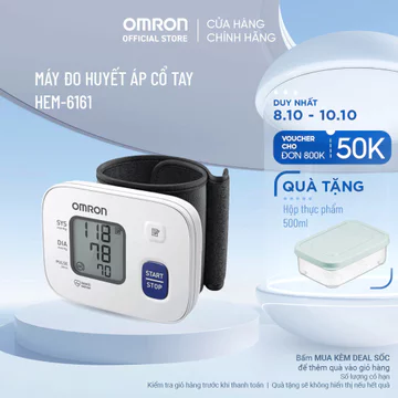 Máy Đo Huyết Áp Cổ Tay Omron HEM-6161
