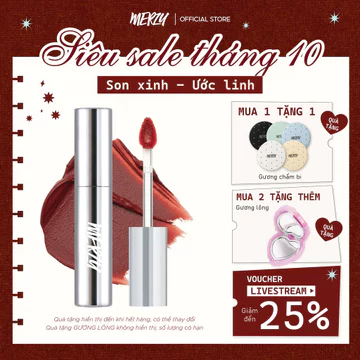 [Livestream] Son Kem Lì Merzy The Glam Mellow Tint 4g