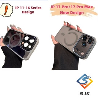 Ốp điện thoại từ tính màu cam vũ trụ 17 mới cho IPhone 17 Pro Max 17Air 12 13 14 15 16 Pro Max Vỏ trong suốt Vỏ chống sốc