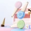 Bàn chải tắm lông mềm EBINLANDS, Lược Massage silicon làm sạch đa chức năng, Bàn chải tắm lược trứng hai mặt di động dành cho người lớn và trẻ em