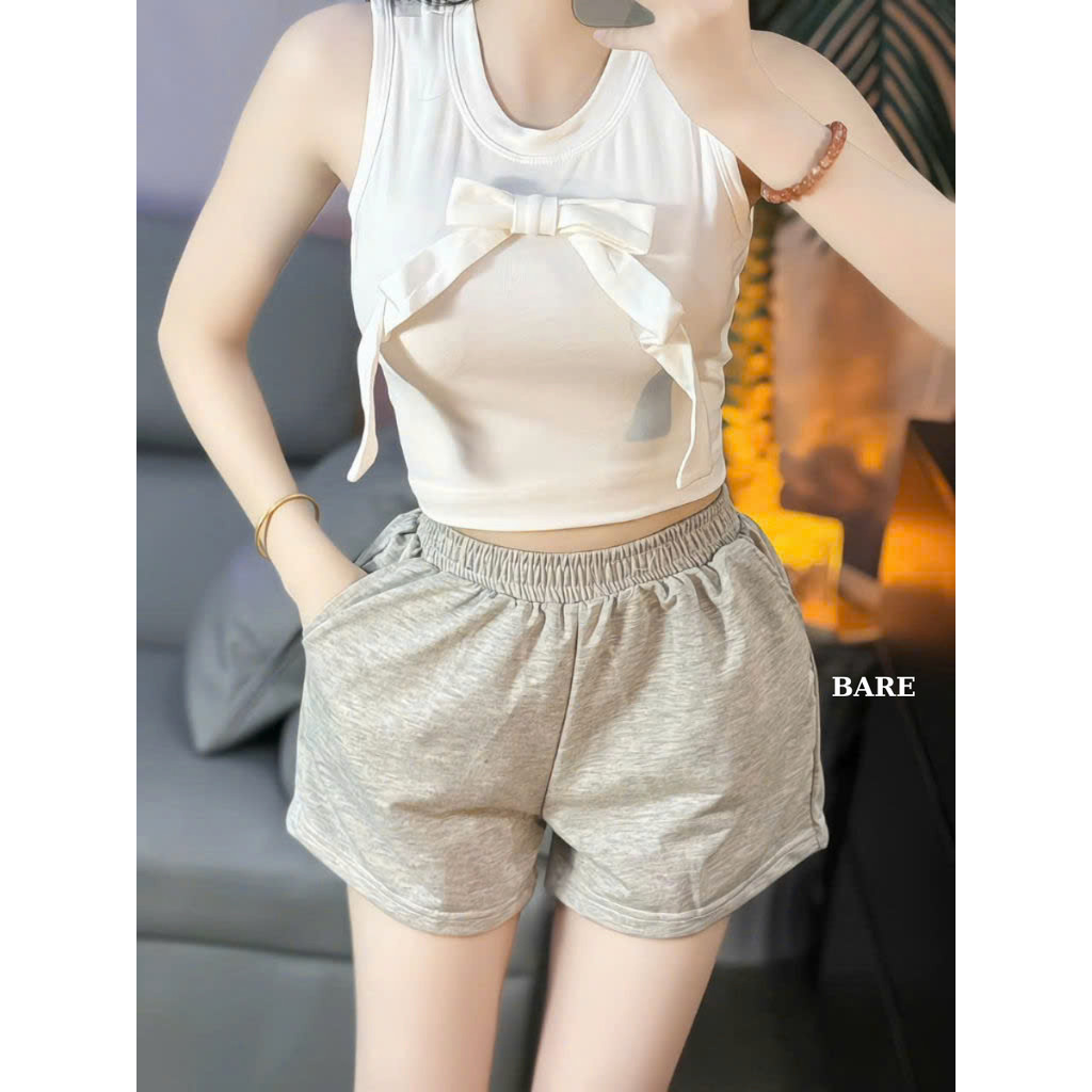 Quần Short Chất Nỉ Basic , Quần Đùi Nữ Ống Rộng Mềm Mại Cá Tính Đi Chơi , Ở Nhà Freesize, Dễ Thương_Q112