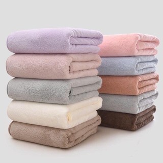 Khăn tắm lông cừu xuất Hàn Quốc, size lớn 70x140cm - Siêu mềm mịn, siêu thấm hút