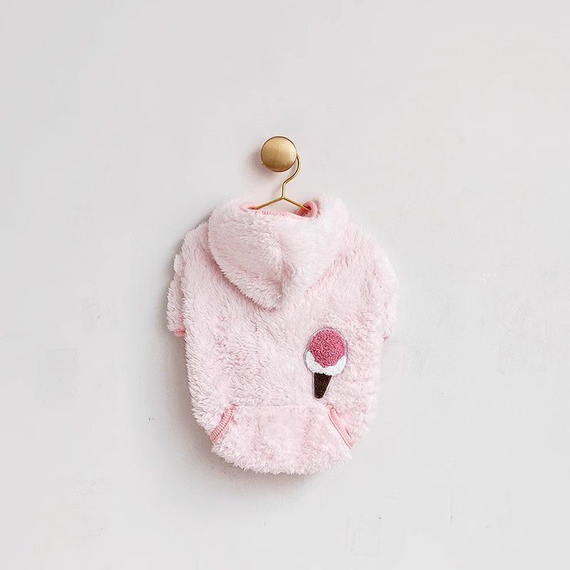 Mùa Đông Thú Cưng Lông Cừu Lót Áo Ấm Có Mũ Trùm Đầu Quần Áo Cho Chó Teddy Bichon Schnauzer