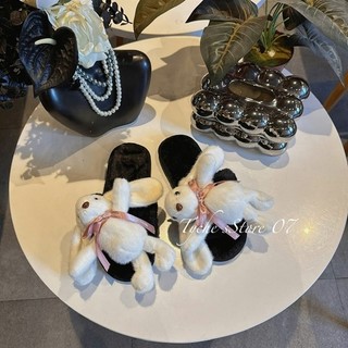 Dép Lông Thỏ Hàng Nhập QC Mieo Shoes D3085 D3086 D3087
