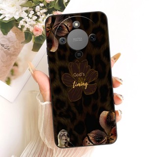 Ốp Chống Sốc Cho Honor X9D / Magic 8 Lite 5G Ốp Lưng MTN-NX1 Thời Trang Thoáng Mát Núi Lửa Hoa Cúc Sơn Mềm Silicon Ốp lưng