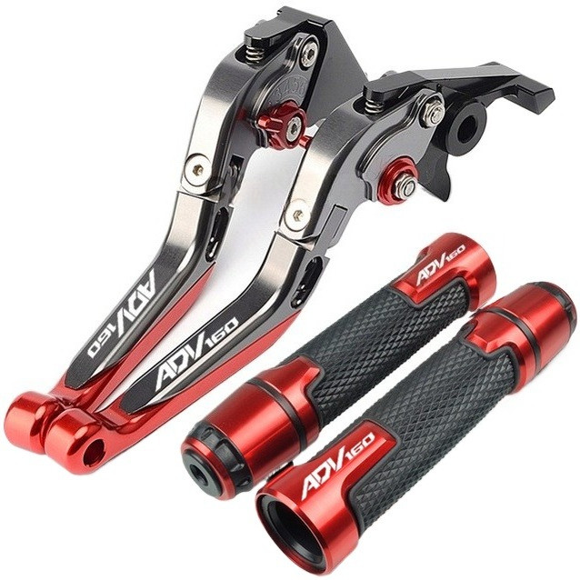 Dành Cho Xe Honda ADV160 2022-2025 Hợp Kim Nhôm CNC 6 Tầng Có Thể Điều Chỉnh Gấp Phanh Ly Hợp Đòn Bẩy Với Tay Cầm Bộ Tay Cầm
