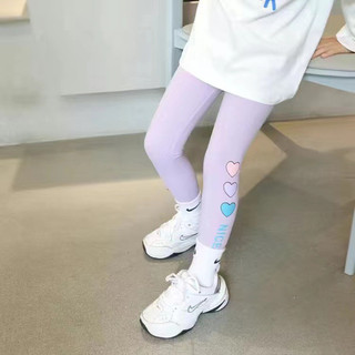 QuầN Legging Cao CấP MớI Cho Bé GáI ThiếT Kế In HìNh TráI Tim, Phong QuầN Bí Cho Bé GáI
