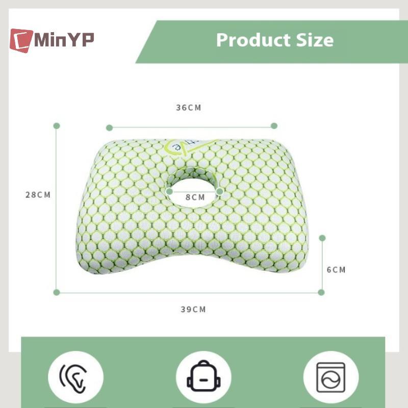 CMinYP Cotton Rót Tai Xuyên Thoáng Khí Công Thái Học Có Lỗ Tai Di Động Thoải Mái Bông Tai Vinh Quang