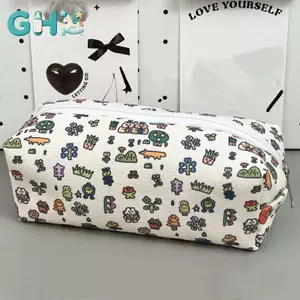 GHX Nơ Dễ Thương Hộp Đựng Bút Chì Hoạt Hình Mèo Dung Tích Lớn Hộp Đựng Đa Năng Túi Bảo Quản Trường Văn Phòng Phẩm Văn Phòng Phẩm Quà Tặng Học Sinh VN