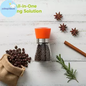 Pufangbliss Pepper Sea Salt Grinder Ergonomic Có thể điều chỉnh lõi gốm bằng thép không gỉ cho quà tân gia Lựa chọn VN