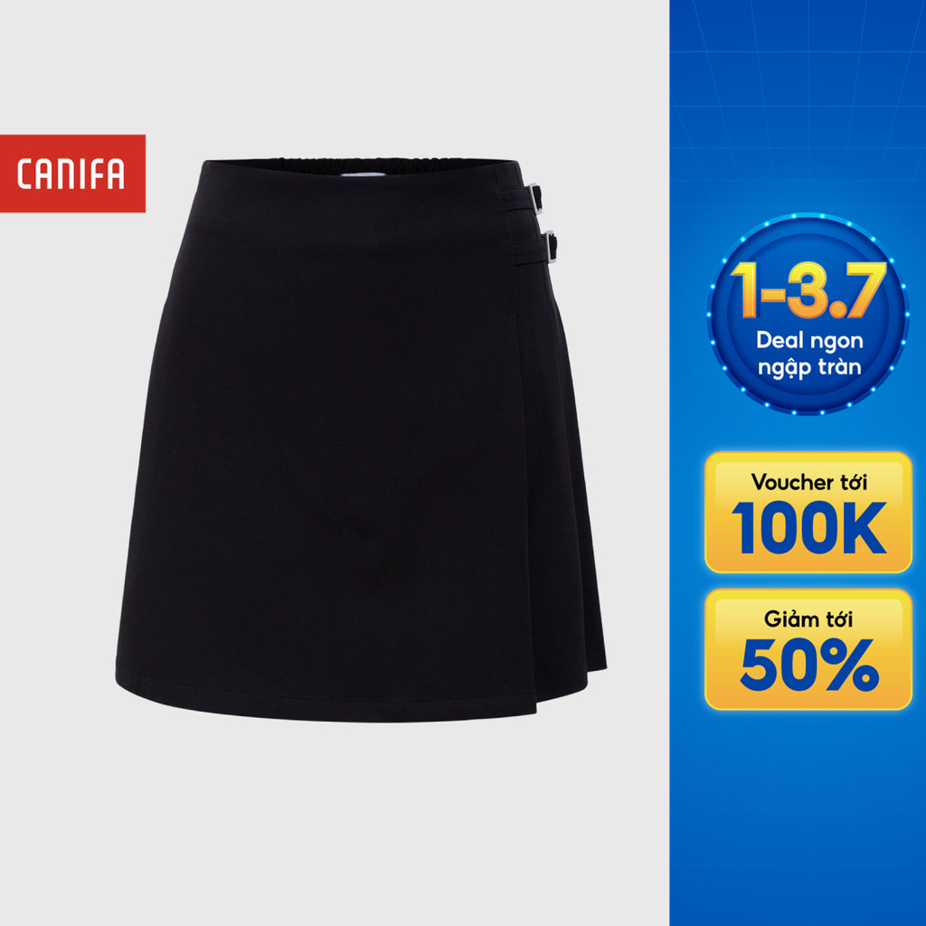 Chân váy nữ CANIFA dáng chữ A vạt xẻ tôn dáng 6KS26S011