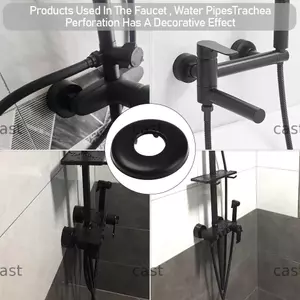 CAST Vòi Trang Trí Nắp Tắm Nhà Bếp Mặt bích Bao Thép Không gỉ Tường Mặt bích Vòi Trang Trí