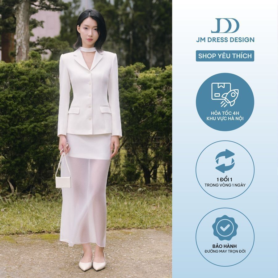 Áo Blazer Dáng Ôm Cổ Ve K 5B10.2508K – Áo Khoác Blazer Nữ Công Sở Thanh Lịch Trẻ Trung Thiết Kế Bởi JM Dress Design