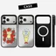 Từ Tính Người Nhỏ Cầm Gương Dâu Cứng Ốp Lưng Điện Thoại IPhone 15 14 13 12 11 17 Pro Max 17 Air 16 Plus Vỏ Chống Sốc