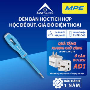 MPE - Bút thử điện hiển thị đèn báo, thử điện áp AC 100-500V tiêu chuẩn Châu Âu