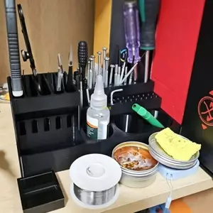 Giá đỡ hộp đựng dụng cụ sức mạnh btsg có khe cắm và lỗ chính xác cho không gian làm việc để bàn có tổ chức và các dự án DIY
