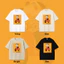 （Giao hàng 24h）Angela Áo Thun Unisex Hình Chó Đạp Xe Form Regular | Áo Phông Nam Nữ Bé Trai Bé Gái | Cotton Mềm Mát#6