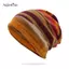 AqToCna Thời Trang Mới Nữ Mũ Mềm Mùa Xuân Thu Ấm Beanies Người Lớn Thể Thao Ngoài Trời Mũ Sọc Hip Hop Bonnet AqToCna
