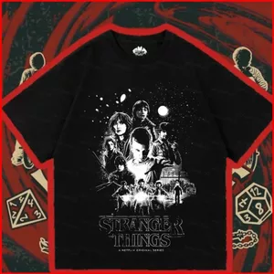 2025 Stranger Things 5 EVEN Demogorgon Áo thun mùa hè Anime tay ngắn