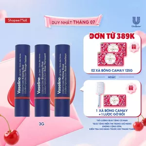 Son dưỡng môi Vaseline Colour+Care 3g (Mellow Rose/Kissing Red/Blooming Pink)